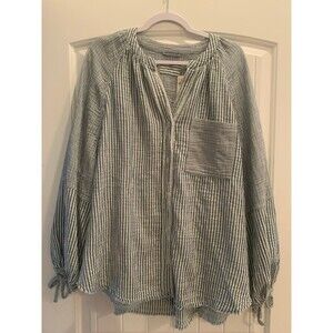 Aerie blue striped top new